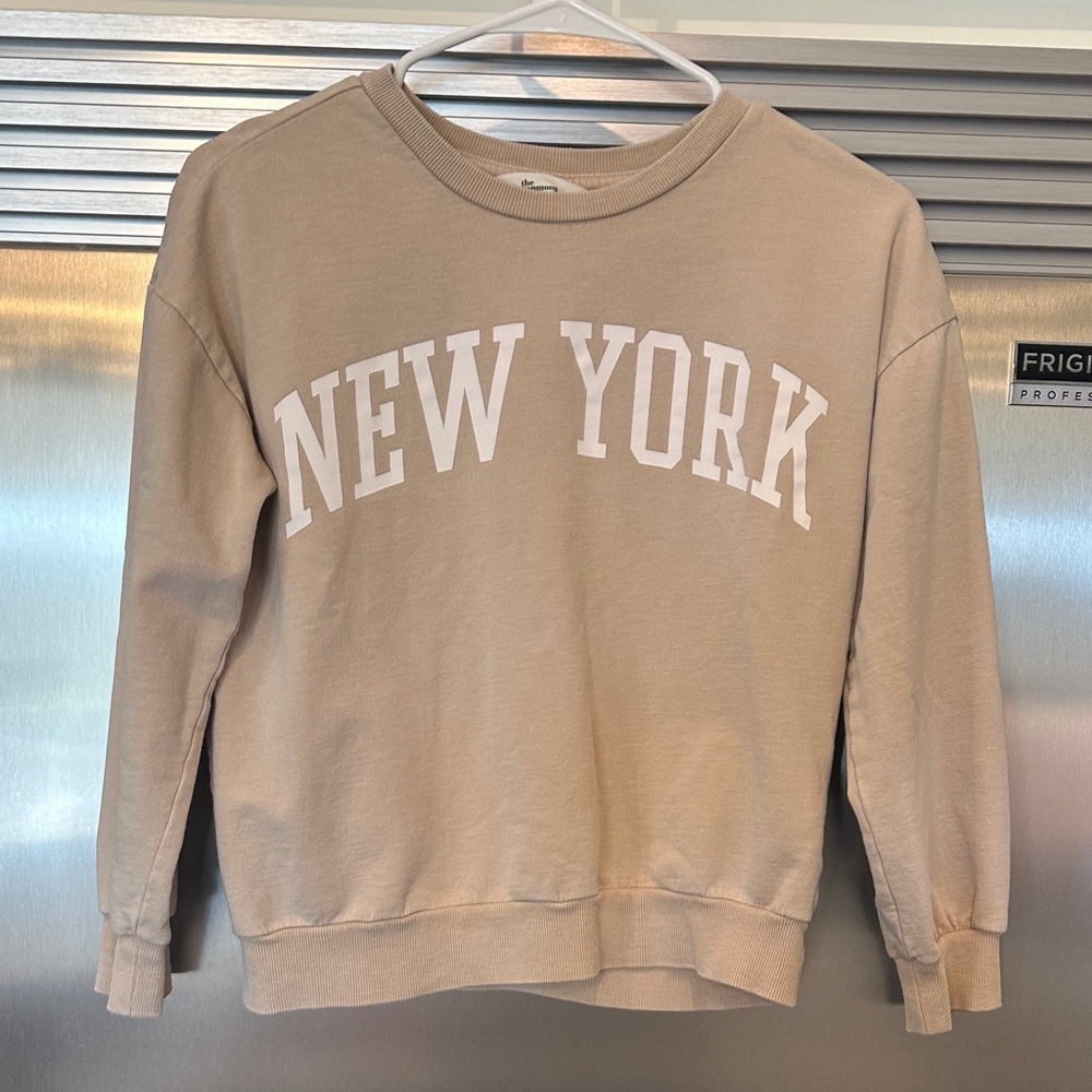 Beige 'New York' Sweatshirt